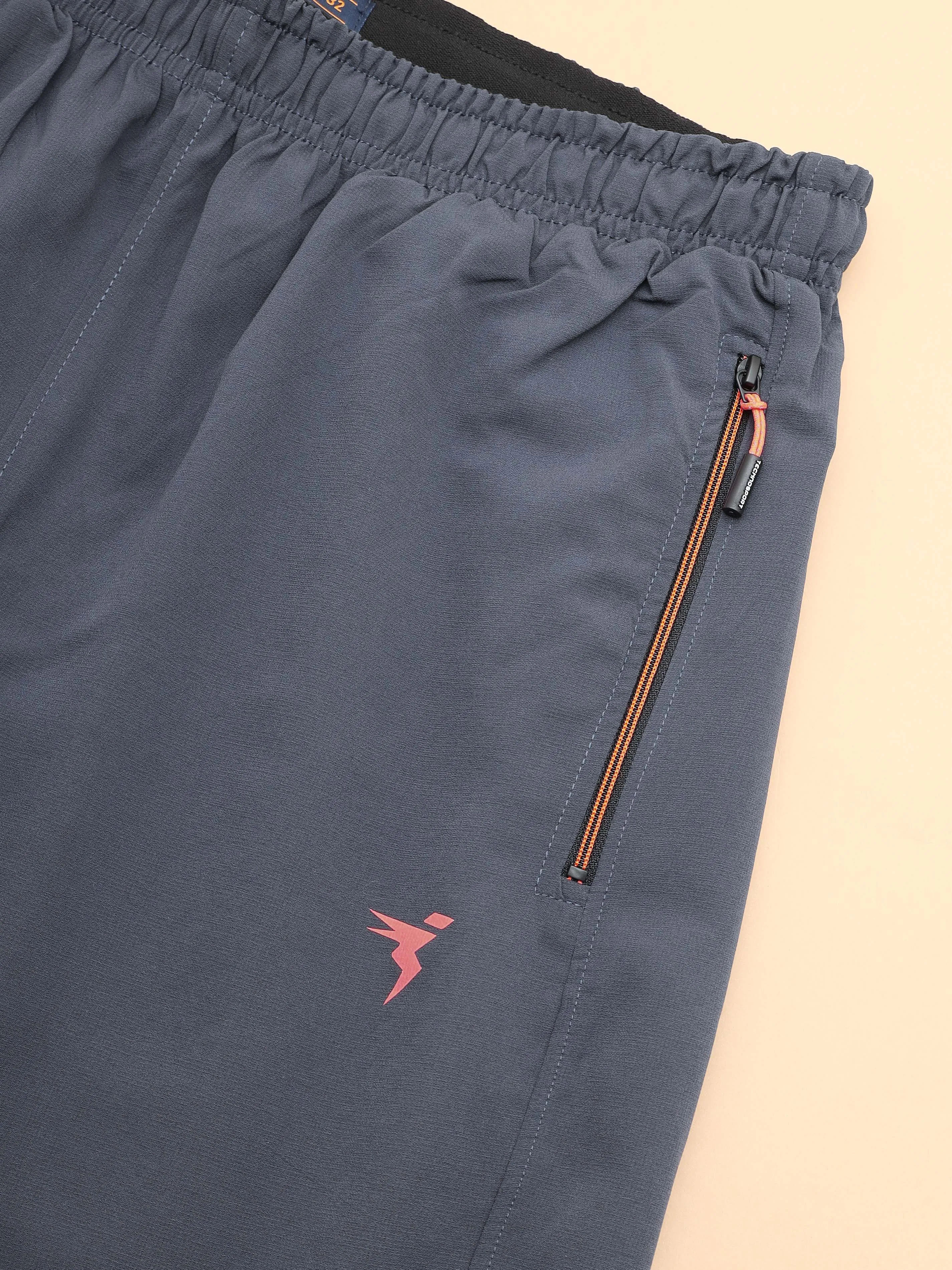 Men Solid Slim Fit Shorts with TECHNOLITE