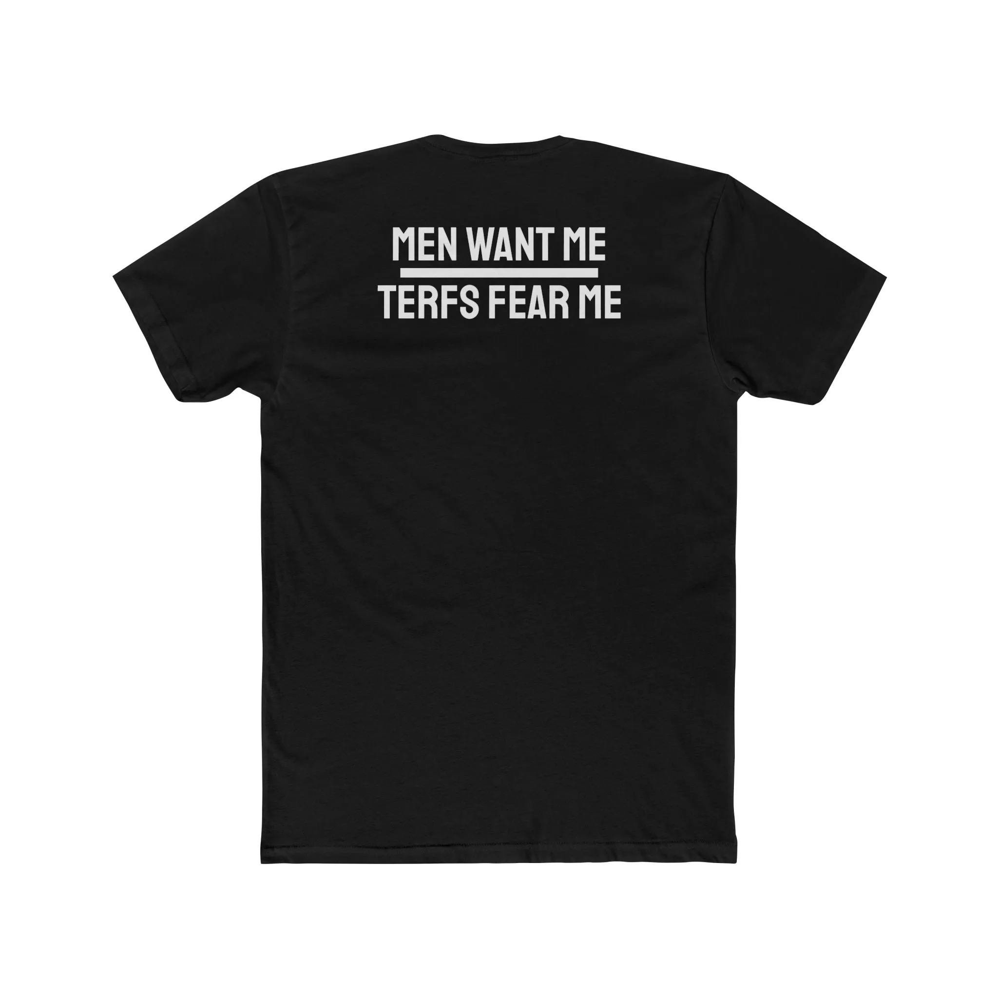 Men Want Me TERFS Fear Me - Unisex Cotton Crew Tee
