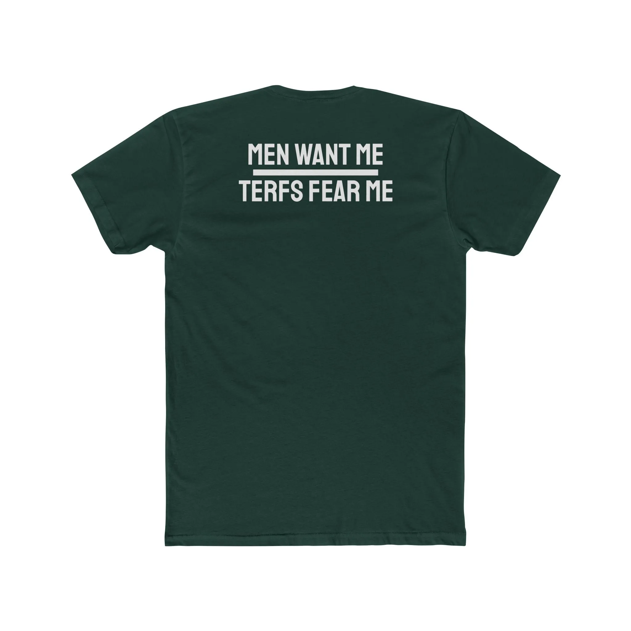 Men Want Me TERFS Fear Me - Unisex Cotton Crew Tee