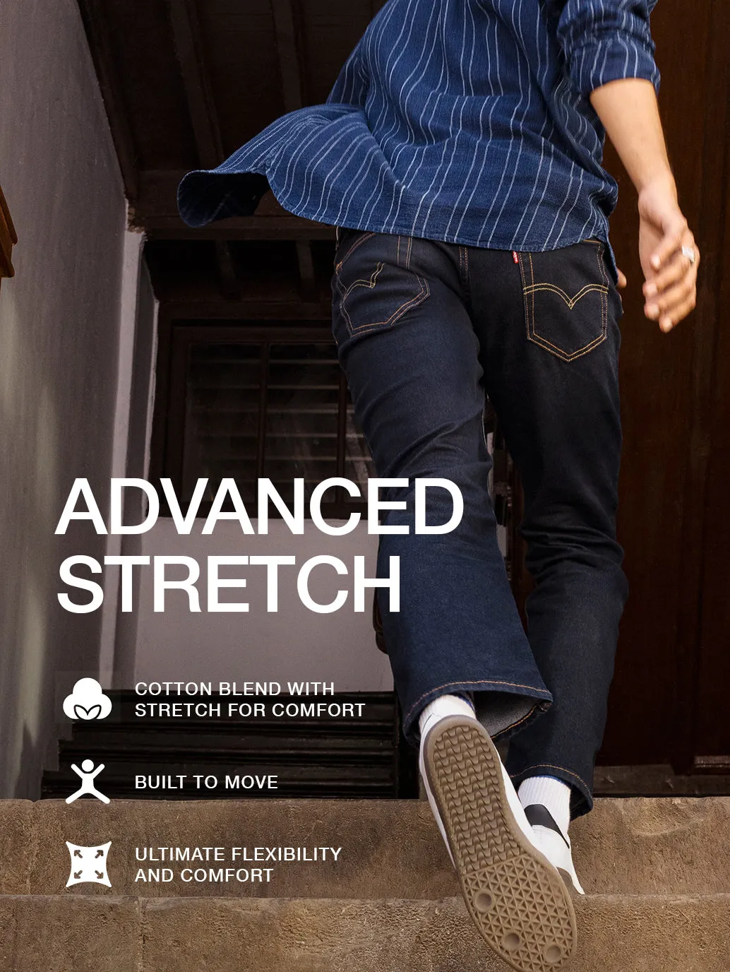 Men's 512 Indigo Slim Tapered Fit Chinos