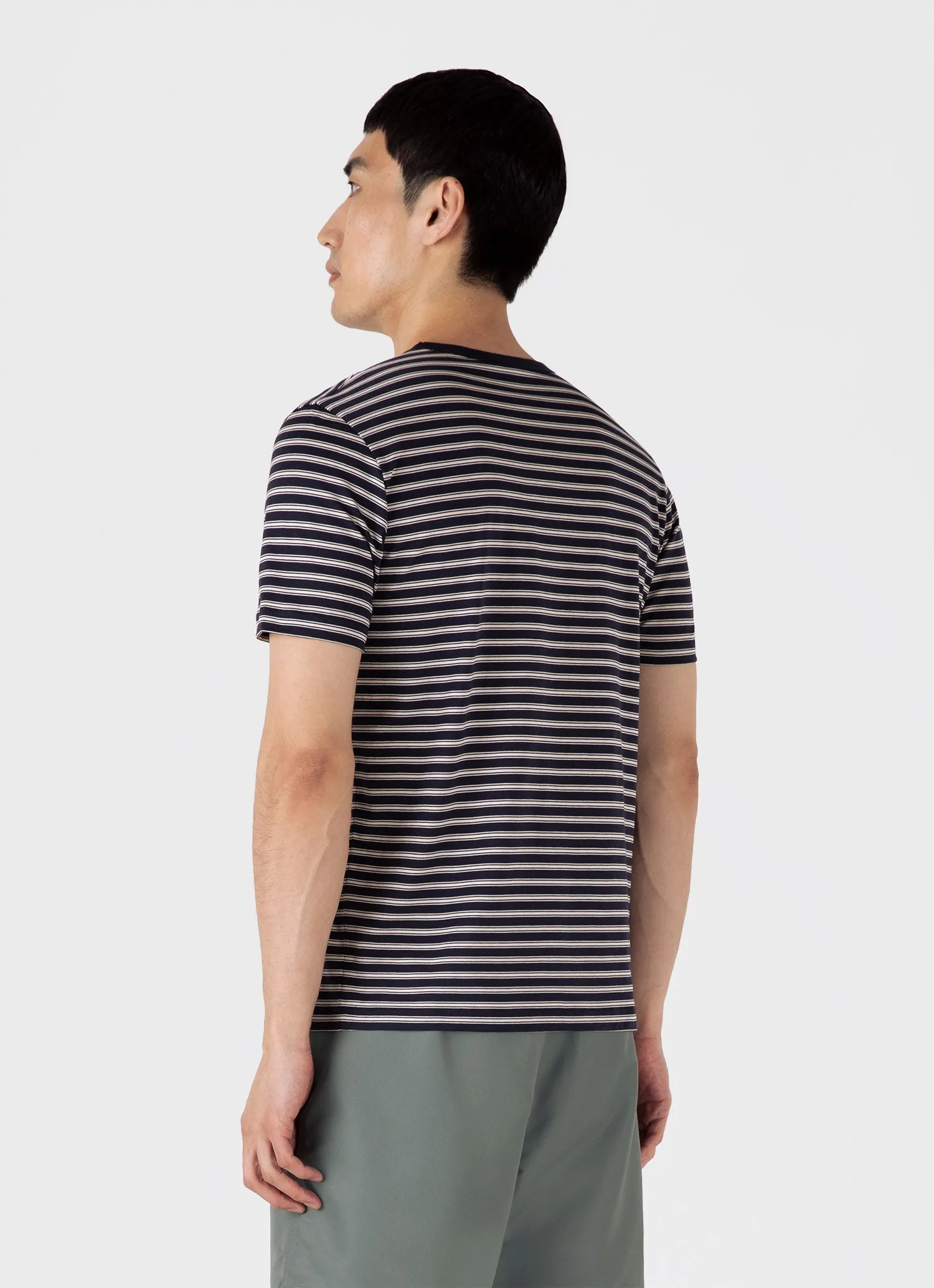Men's Classic T-shirt in Navy/Undyed