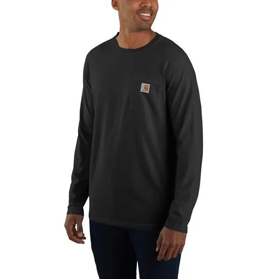 Men's Force Relaxed Fit Midweight Long-Sleeve Pocket T-Shirt - (Big)