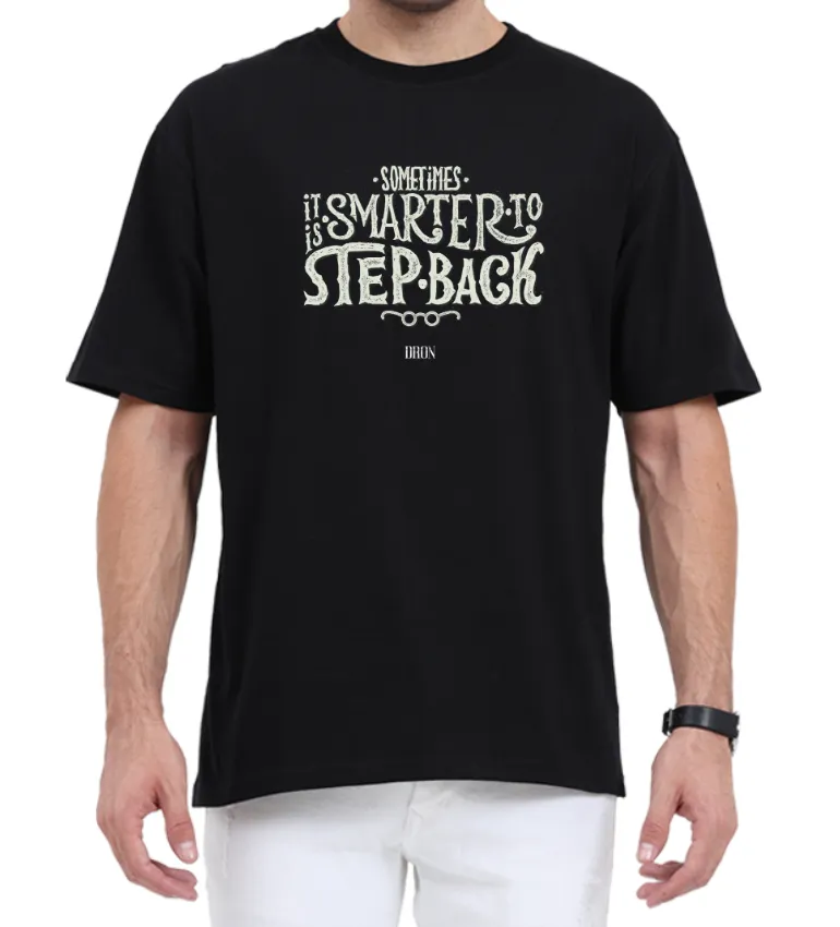 Men's Oversized Tshirt - DRON Smart Move - OS19 Black