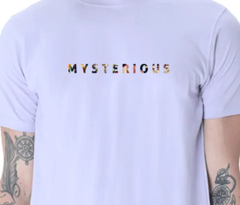 Men's Tshirt - DRON MYSTERIOUS MINIMALIST - ABA22 Lavender