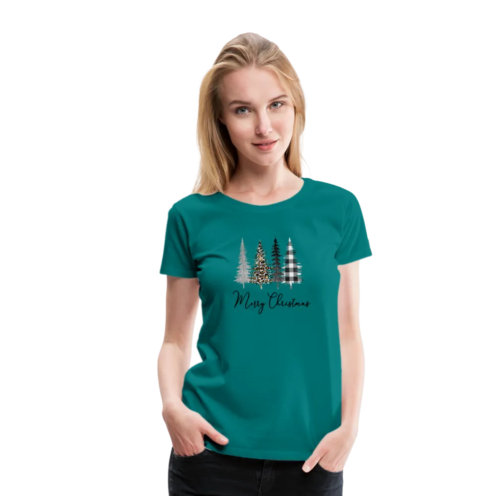 Merry Christmas Trees Women’s Premium T-Shirt (CK5001)