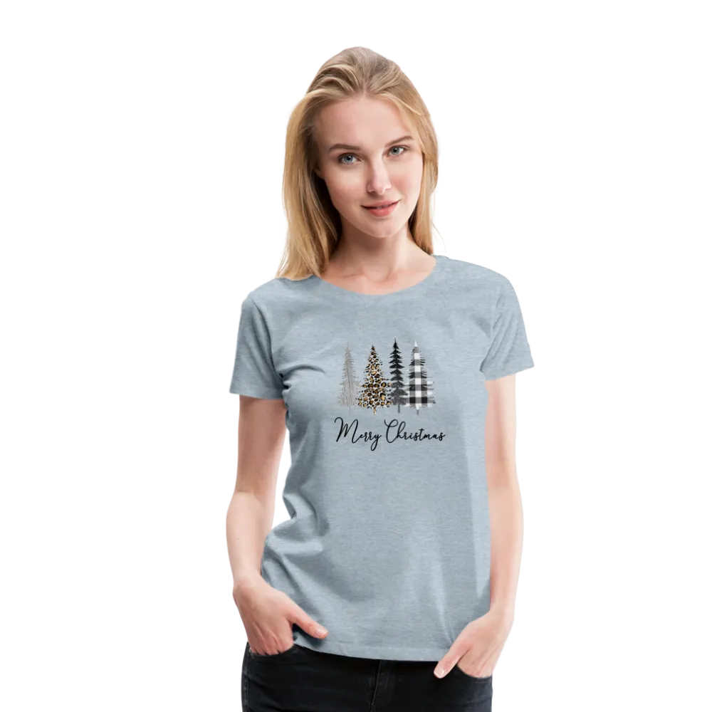 Merry Christmas Trees Women’s Premium T-Shirt (CK5001)