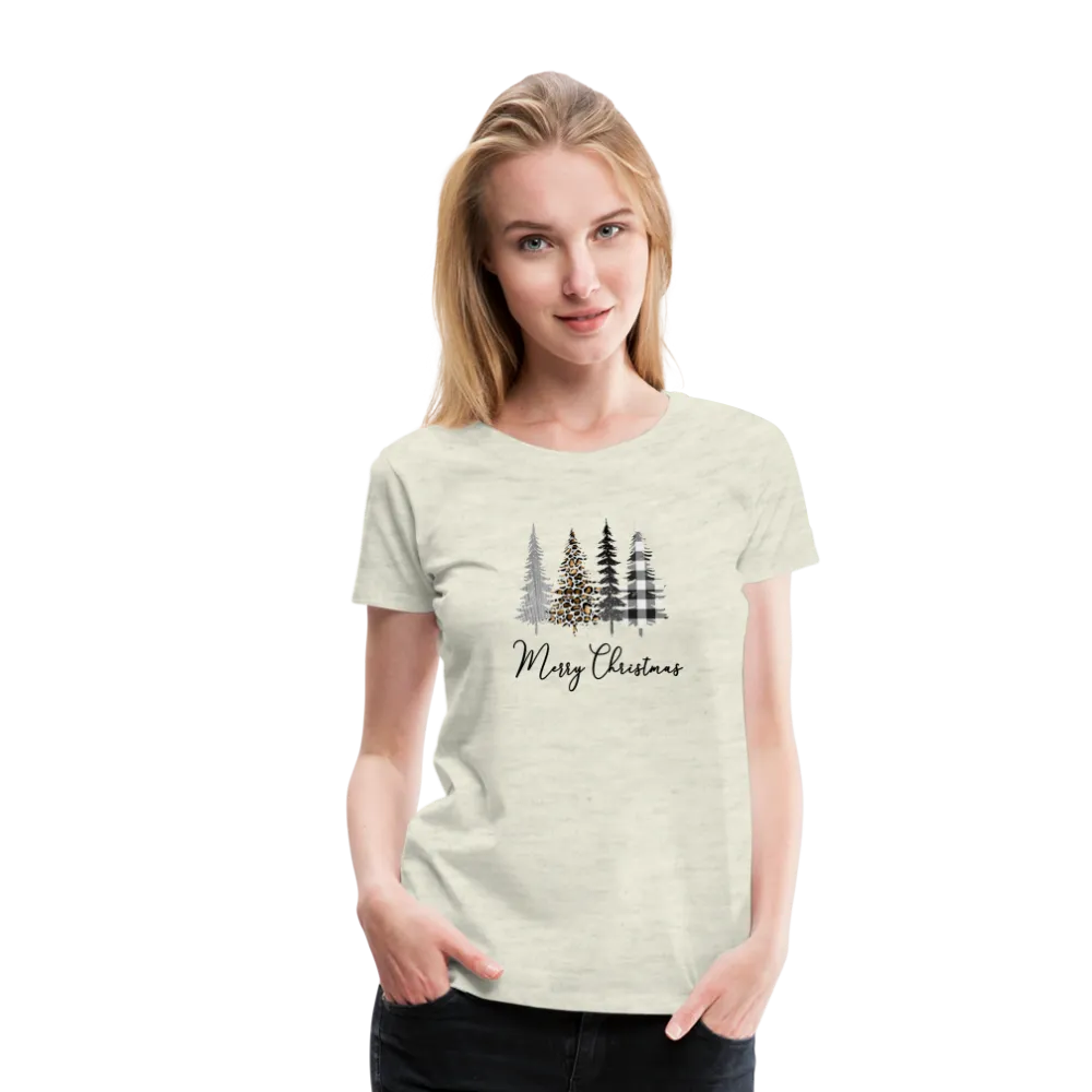 Merry Christmas Trees Women’s Premium T-Shirt (CK5001)