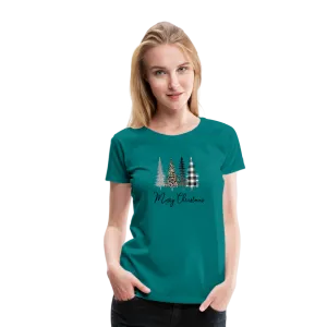 Merry Christmas Trees Women’s Premium T-Shirt (CK5001)