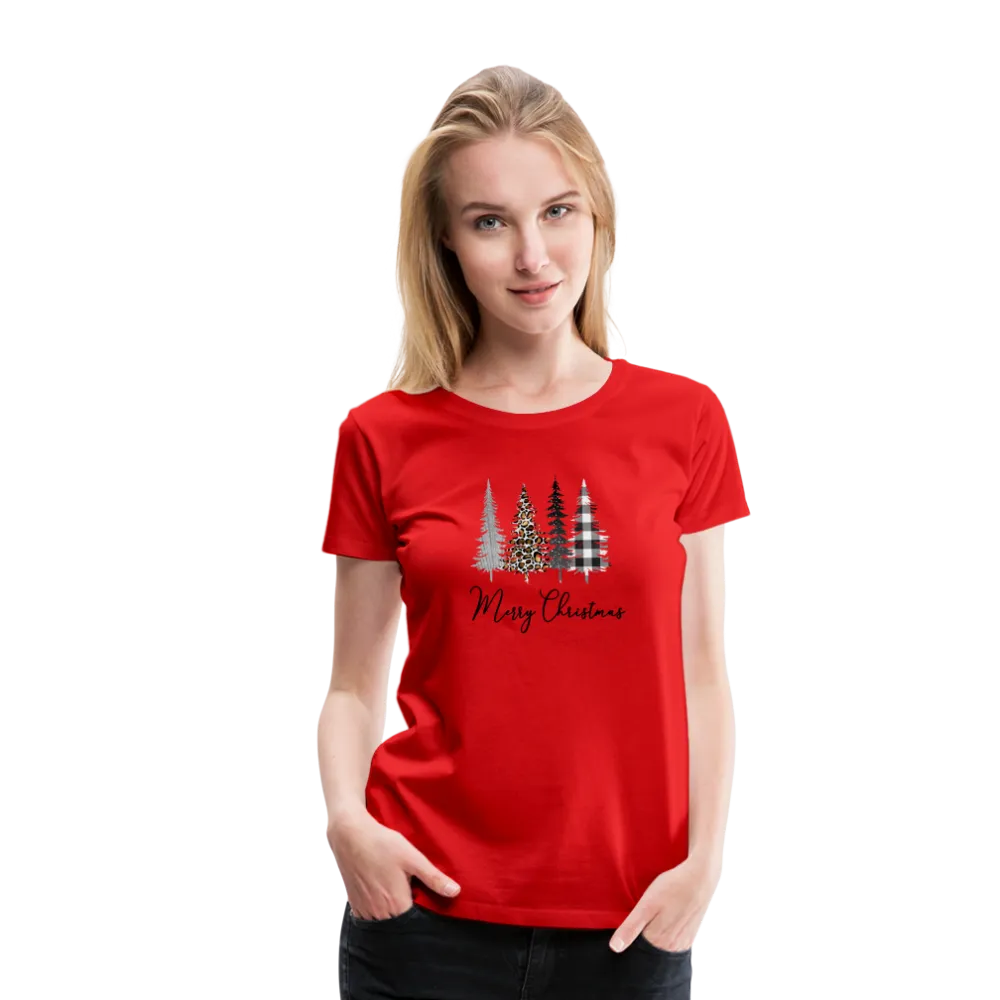 Merry Christmas Trees Women’s Premium T-Shirt (CK5001)