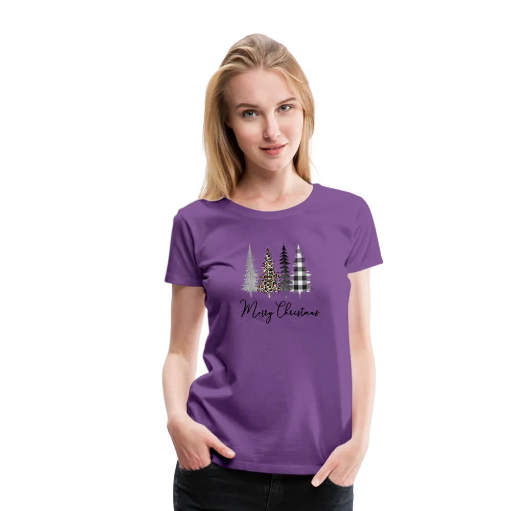 Merry Christmas Trees Women’s Premium T-Shirt (CK5001)