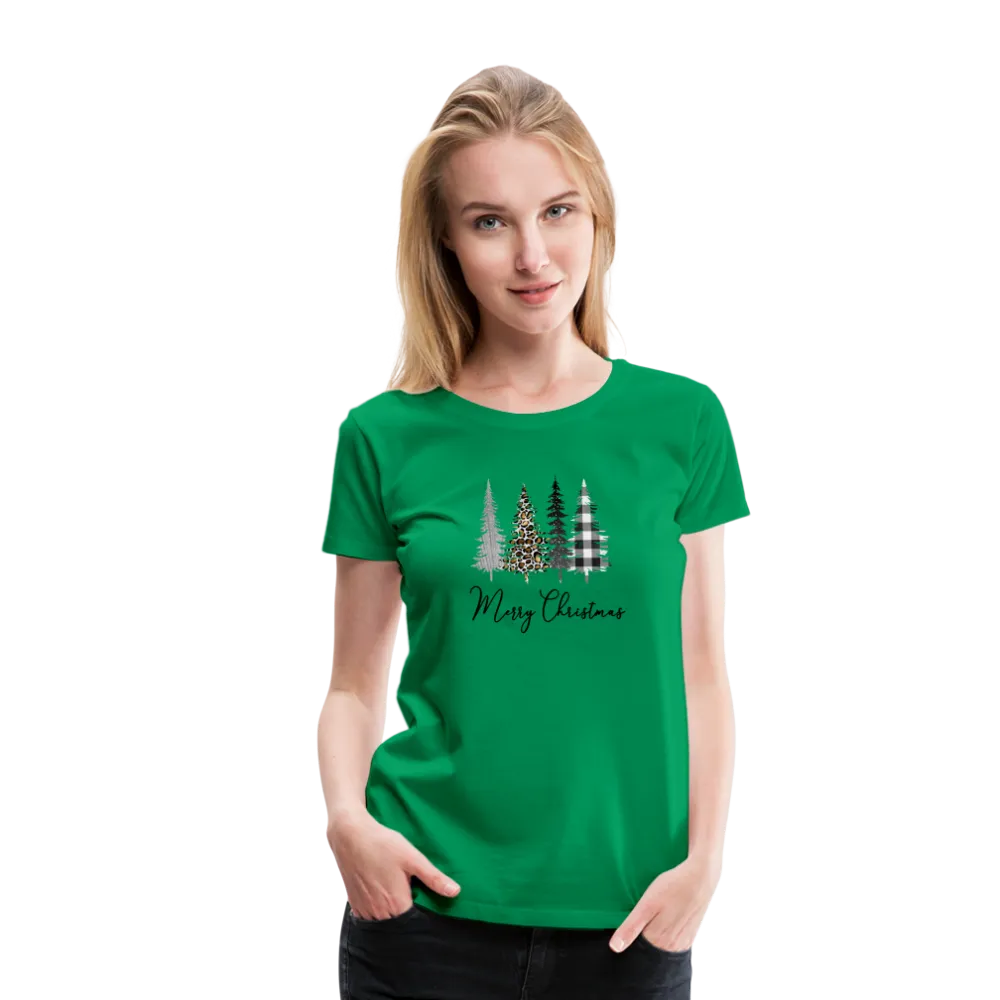 Merry Christmas Trees Women’s Premium T-Shirt (CK5001)
