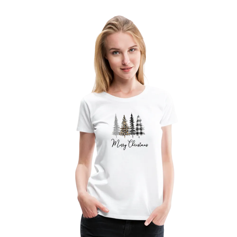 Merry Christmas Trees Women’s Premium T-Shirt (CK5001)