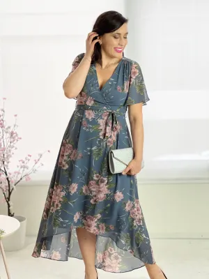Mill Dusty Blue Evening Dress