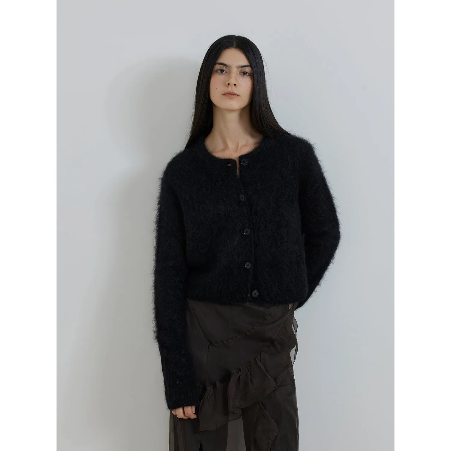 Mohair Knit Cardigan