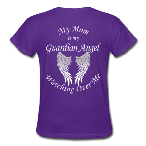 Mom Guardian Angel Gildan Ultra Cotton Ladies T-Shirt (CK1368)