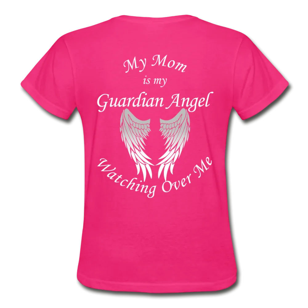 Mom Guardian Angel Gildan Ultra Cotton Ladies T-Shirt (CK1368)
