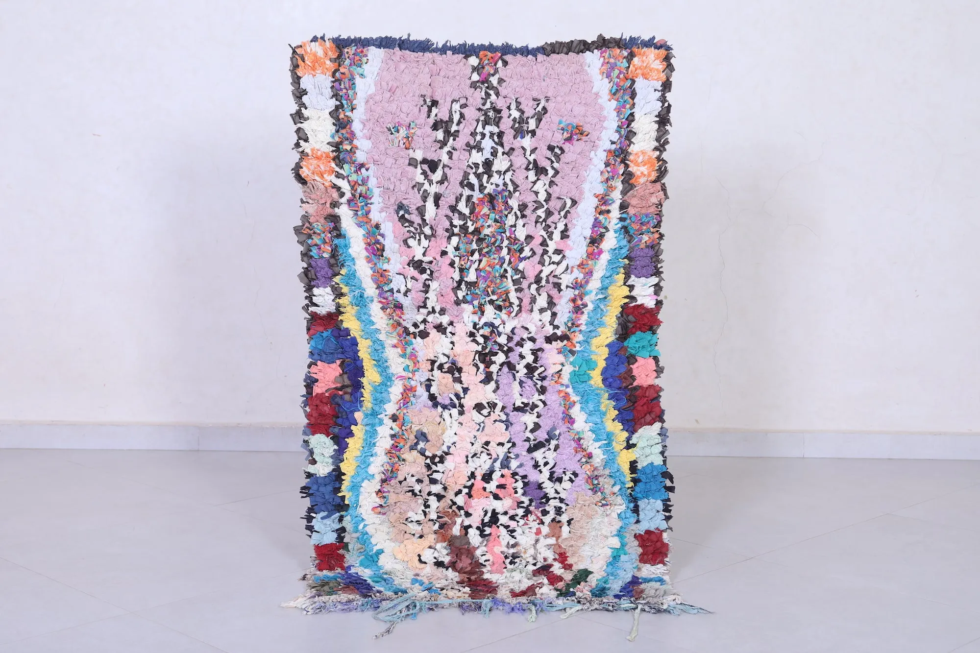 Moroccan Berber Rug - Vintage Handmade Rug 2.4 x 4.2 Feet
