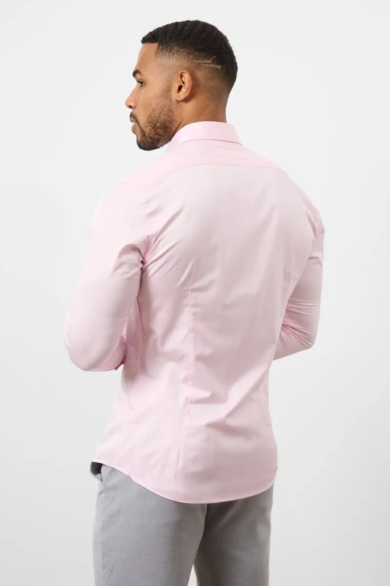 Muscle Fit Signature Shirt 2.0 in Pink