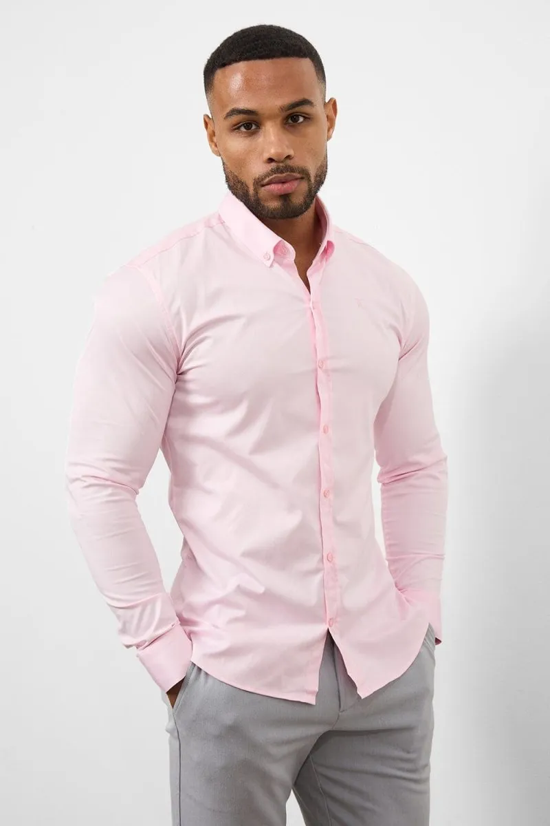 Muscle Fit Signature Shirt 2.0 in Pink