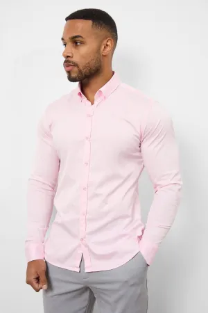 Muscle Fit Signature Shirt 2.0 in Pink