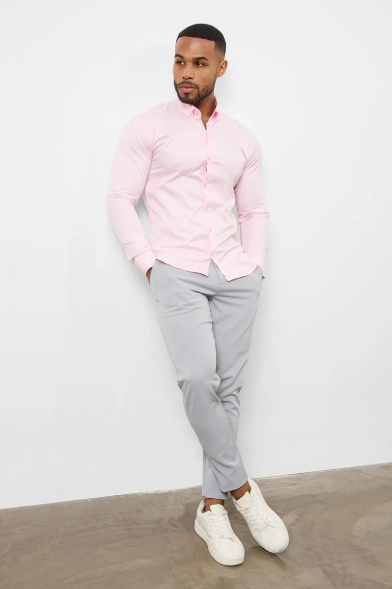 Muscle Fit Signature Shirt 2.0 in Pink