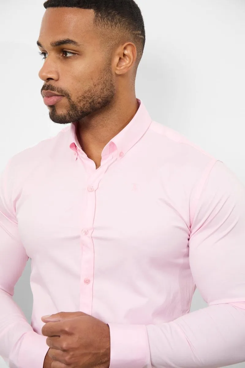 Muscle Fit Signature Shirt 2.0 in Pink