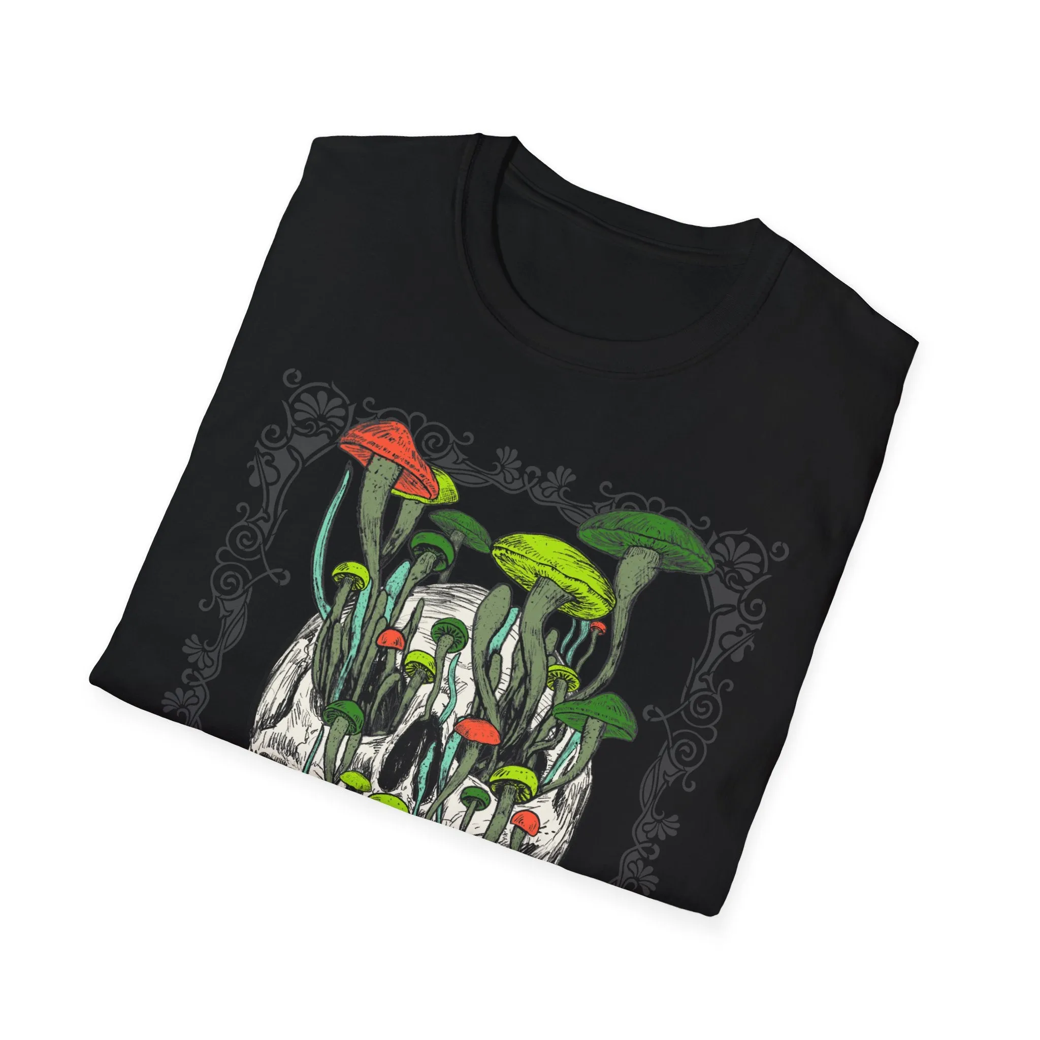 Mushroom Skull Blooming T-Shirt