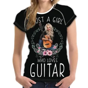 Music Note Guitar Piano Designs Summer T Shirt Women