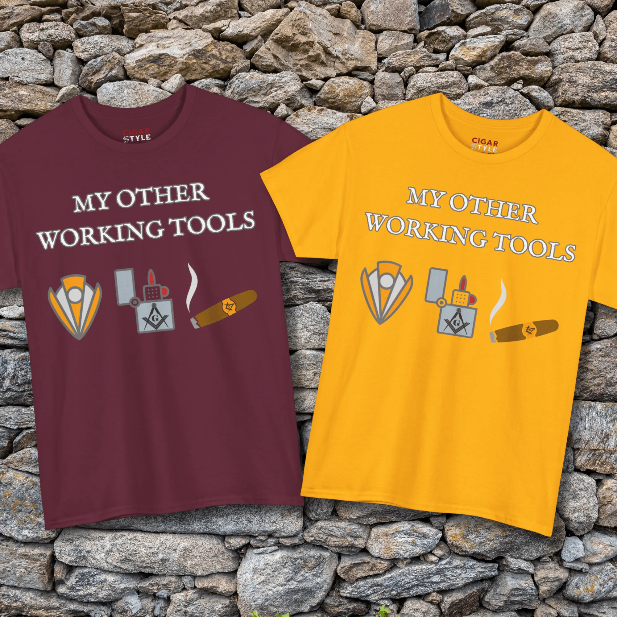 My Other Working Tools Masonic Cigar T-Shirt