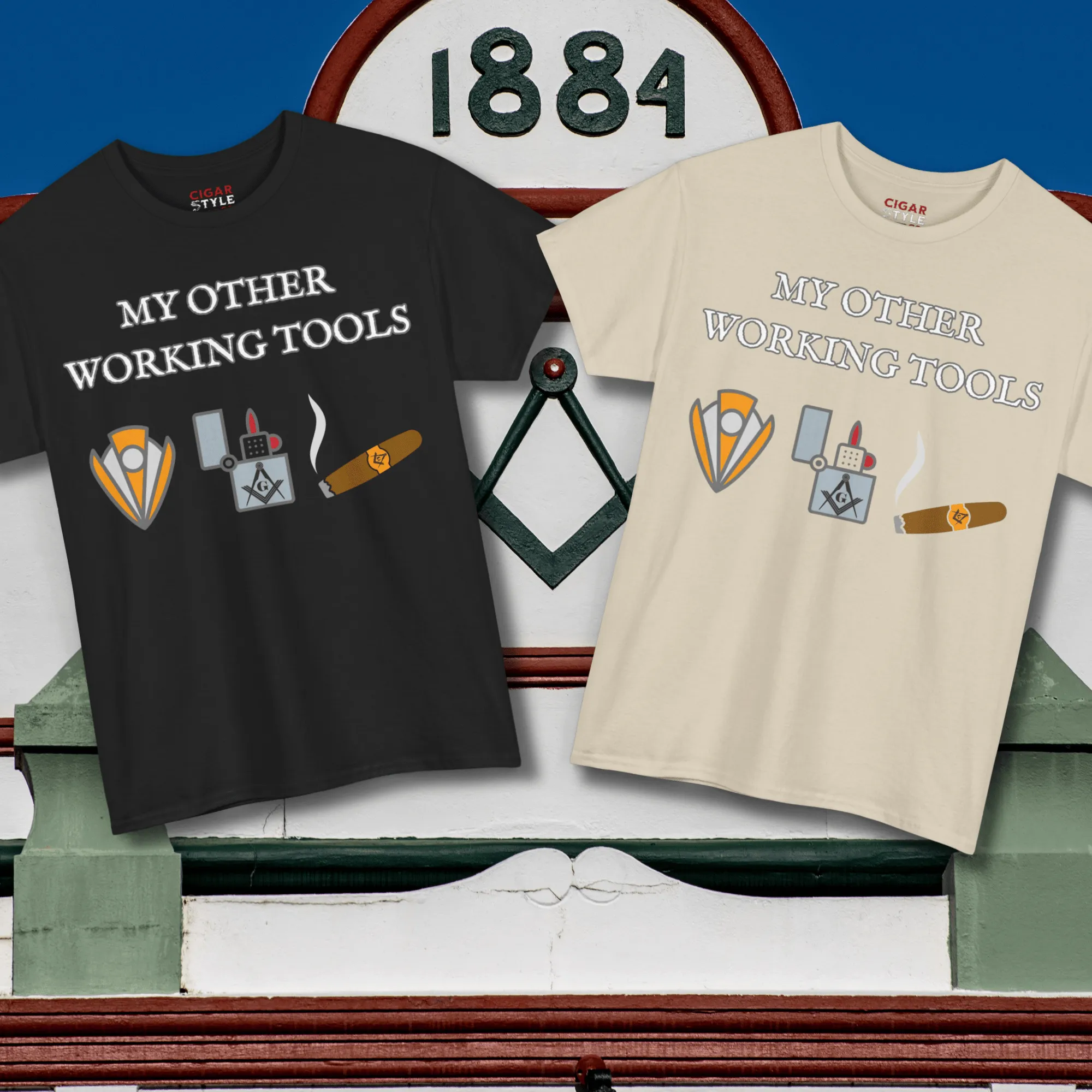 My Other Working Tools Masonic Cigar T-Shirt