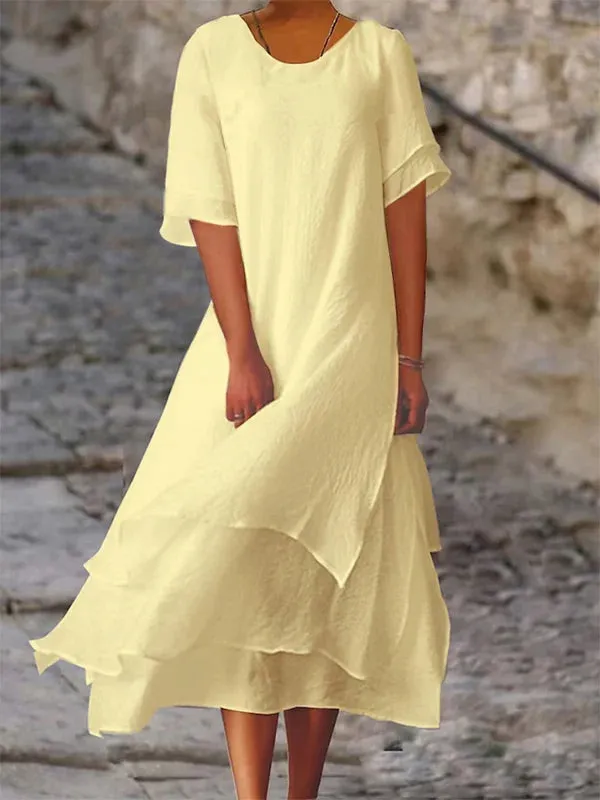 Nara - Elegant and chic dress with layers