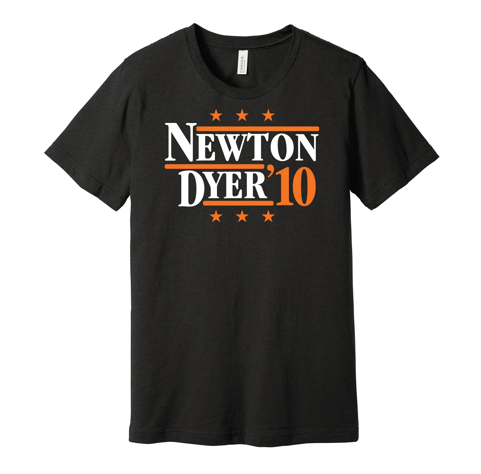 Newton & Dyer '10 - Auburn Football Political Campaign Parody T-Shirt - Hyper Than Hype Shirts