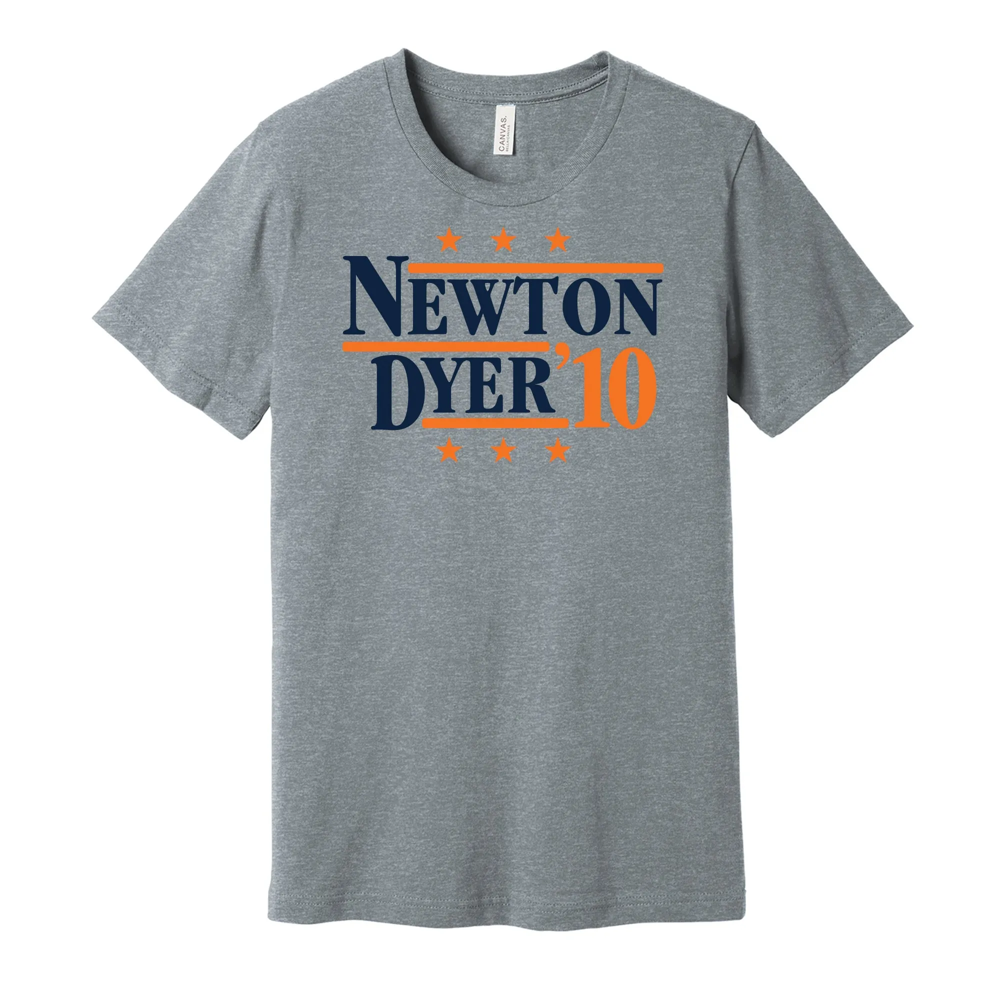 Newton & Dyer '10 - Auburn Football Political Campaign Parody T-Shirt - Hyper Than Hype Shirts