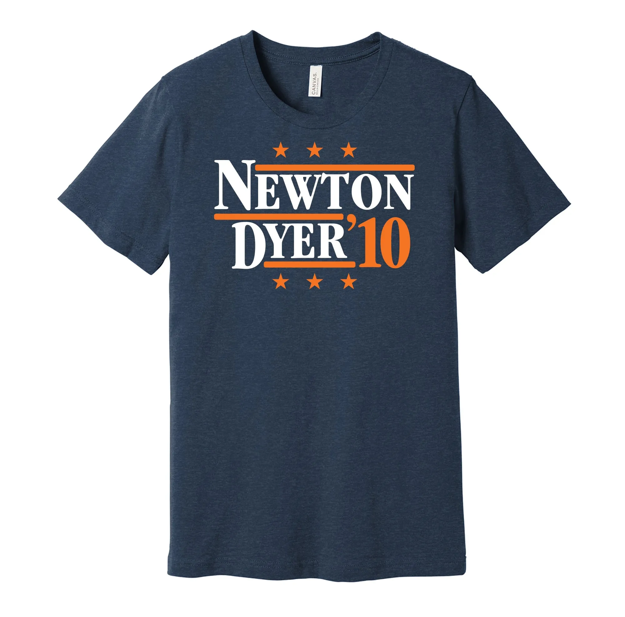 Newton & Dyer '10 - Auburn Football Political Campaign Parody T-Shirt - Hyper Than Hype Shirts