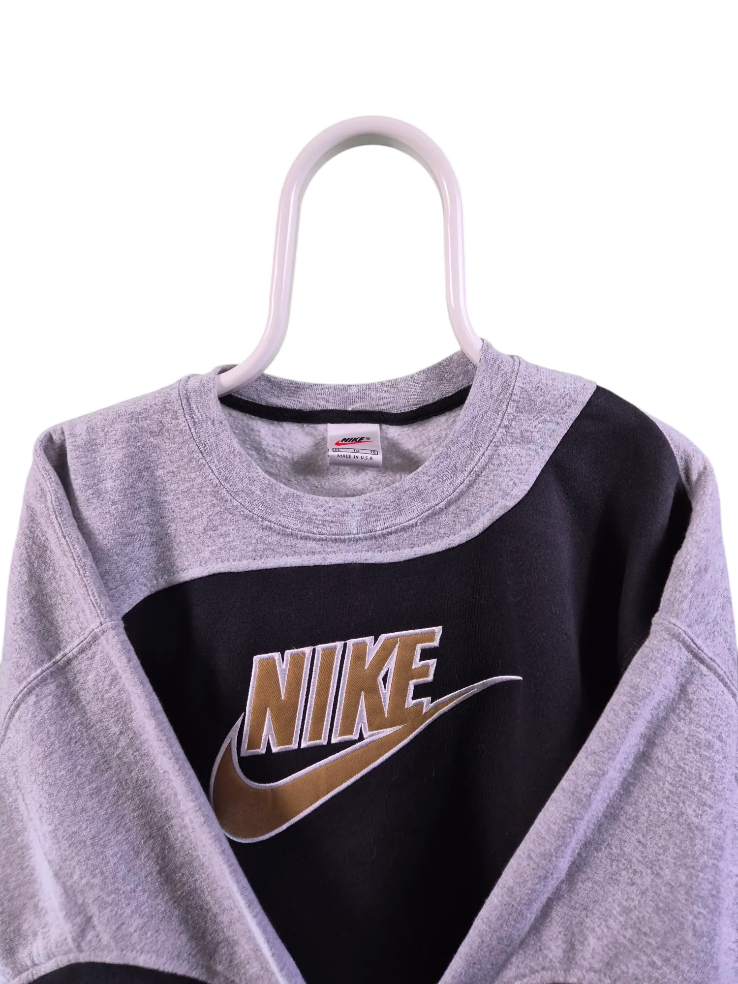 Nike 90s rework logo sweater maat XL