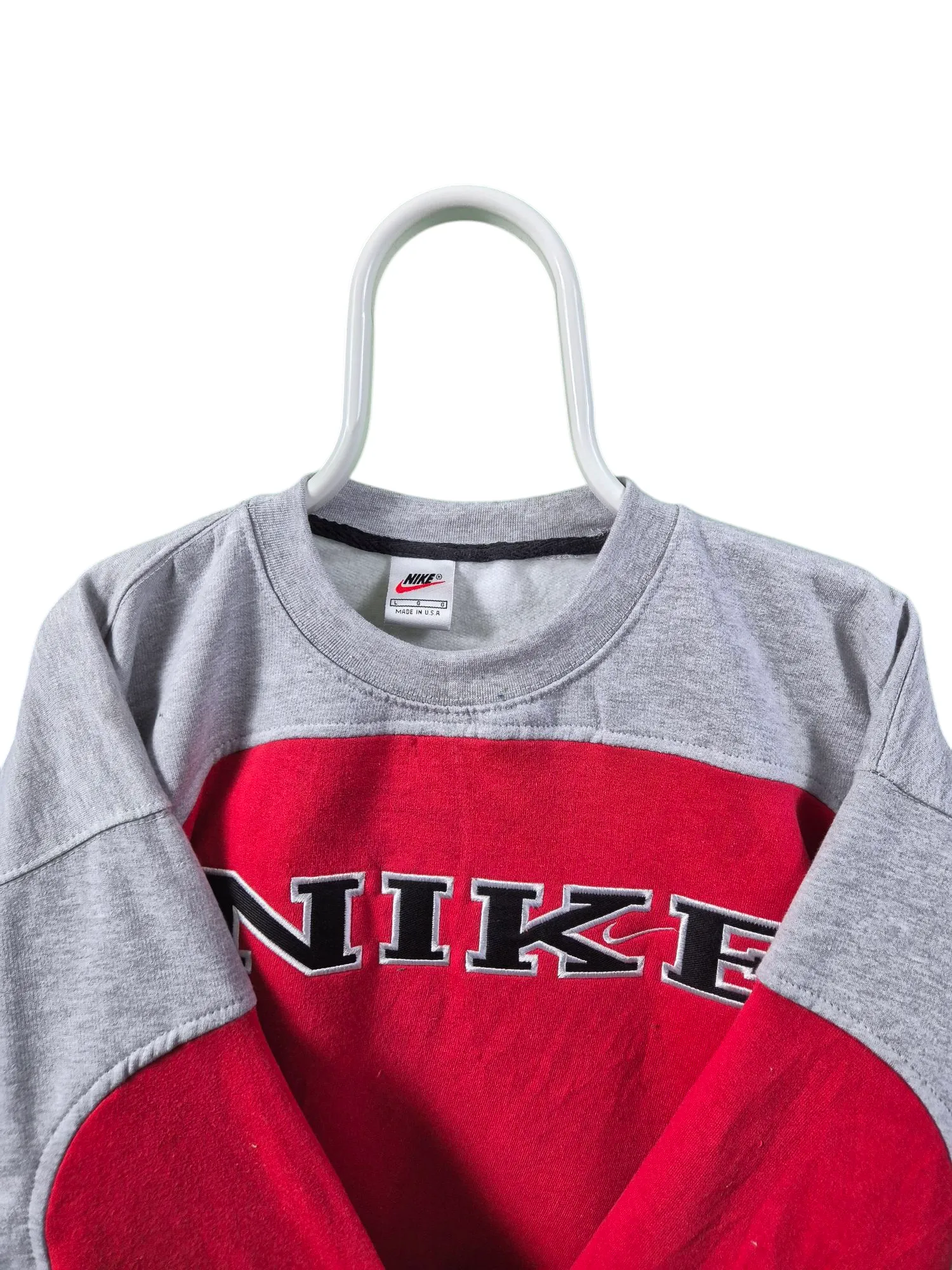 Nike 90s spell out sweater maat L