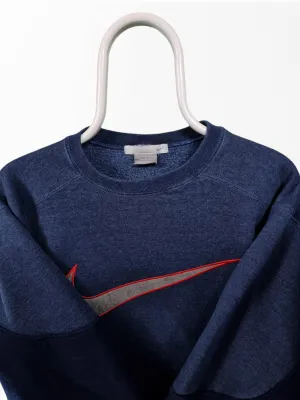 Nike Big Swoosh rework sweater maat M