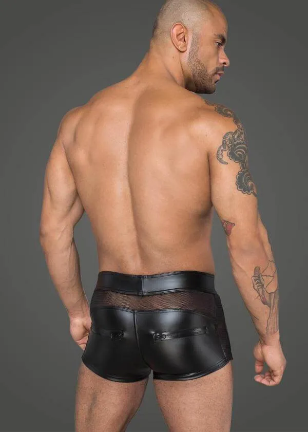 Noir Handmade |  shorts | wetlook en 3D gaas