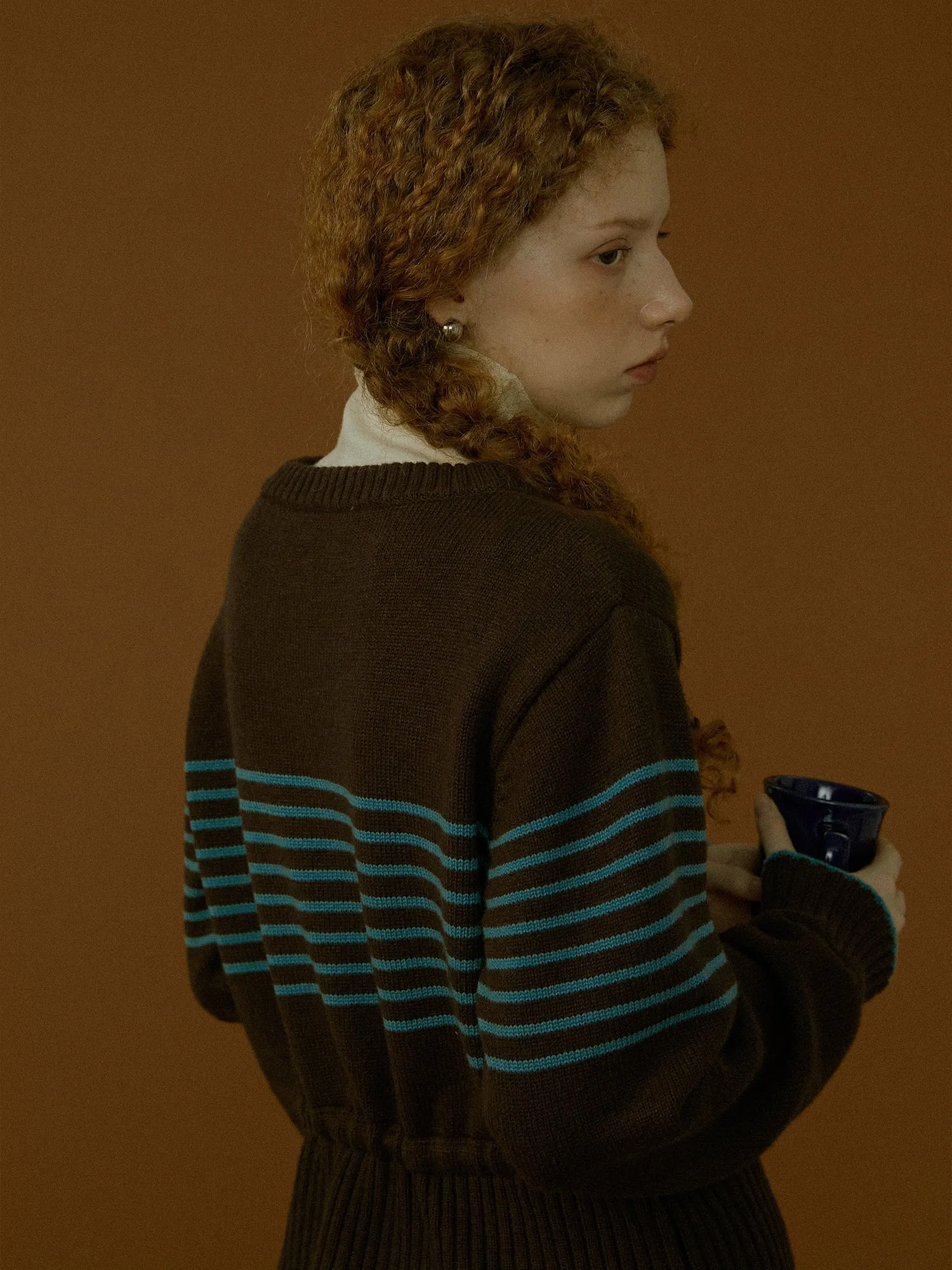 Nordic Striped Cardigan