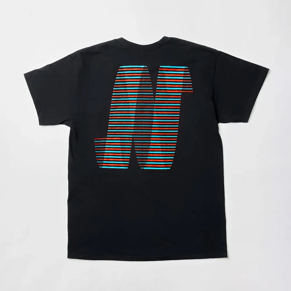 North 'N Logo' T-Shirt (Black / Blue / Red)