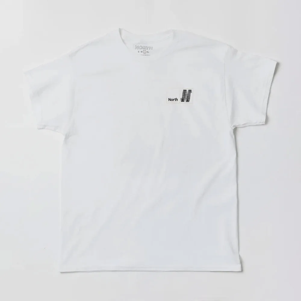 North 'N Logo' T-Shirt (White / Black / Yellow)
