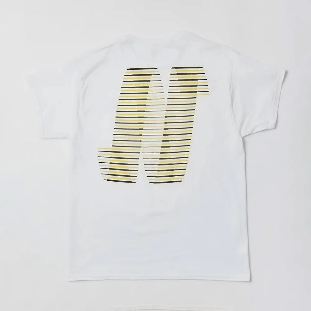 North 'N Logo' T-Shirt (White / Black / Yellow)