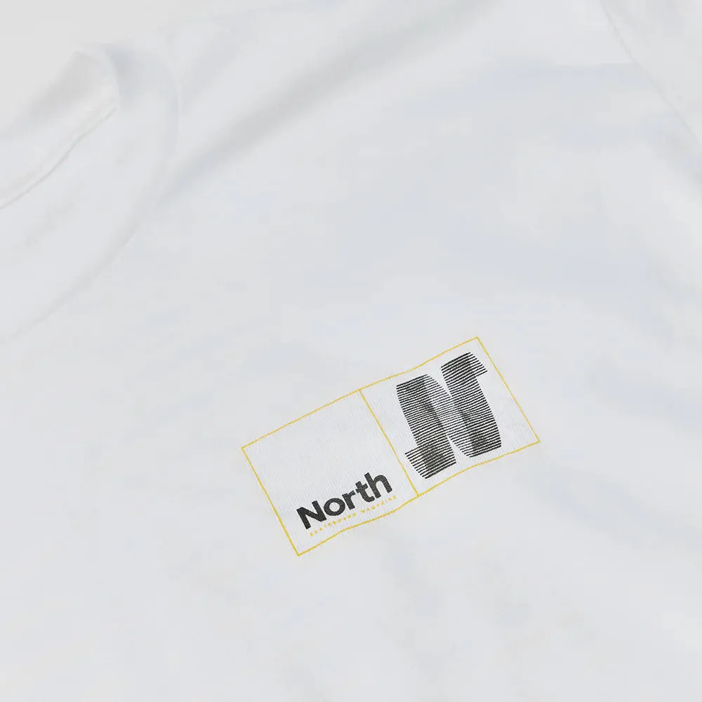North 'N Logo' T-Shirt (White / Black / Yellow)