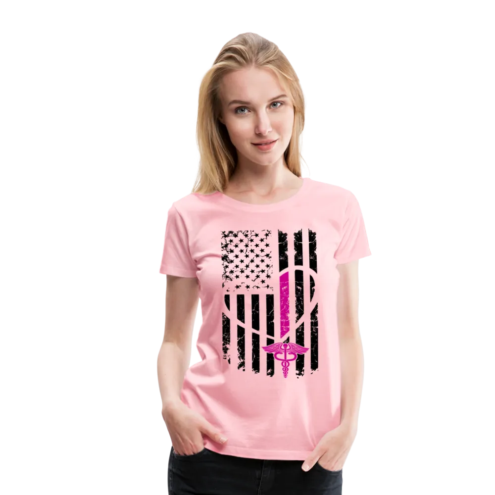 Nurse Flag Women’s Premium T-Shirt (CK1393)