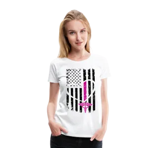 Nurse Flag Women’s Premium T-Shirt (CK1393)