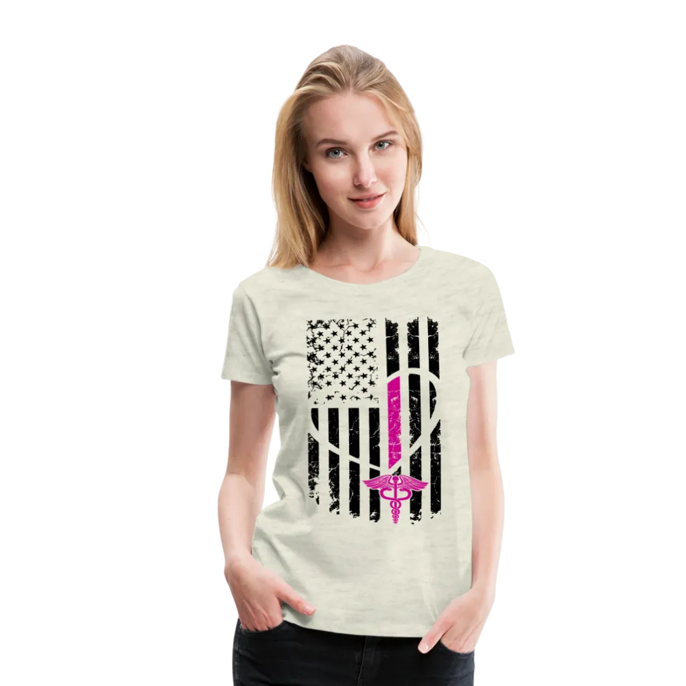 Nurse Flag Women’s Premium T-Shirt (CK1393)