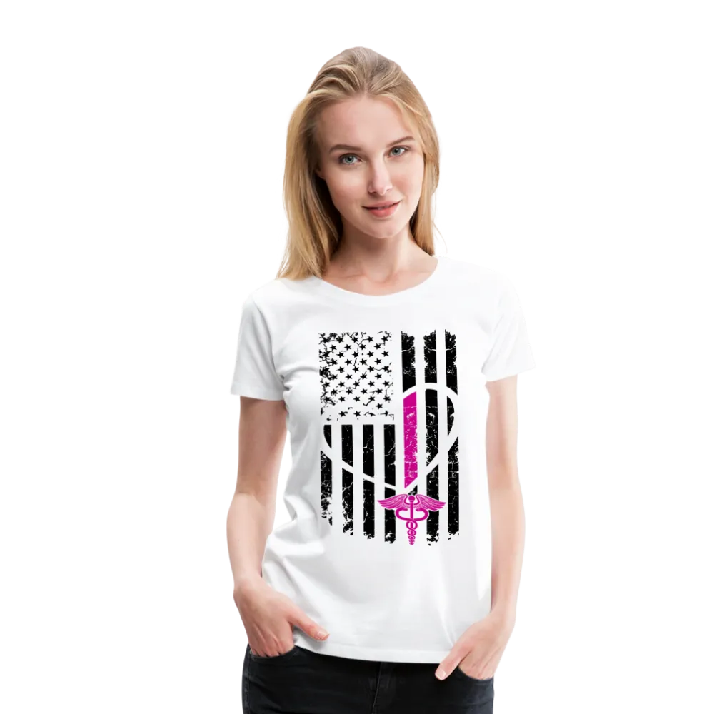 Nurse Flag Women’s Premium T-Shirt (CK1393)