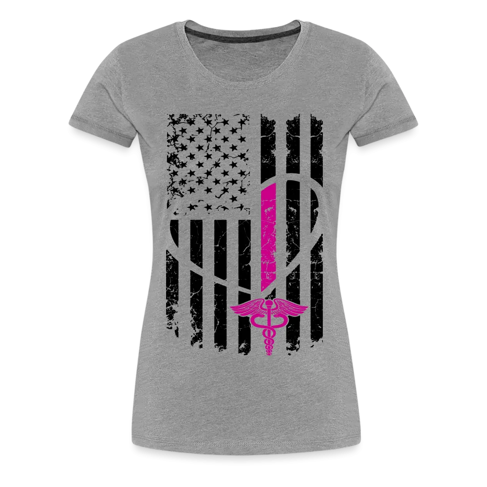Nurse Flag Women’s Premium T-Shirt (CK1393)