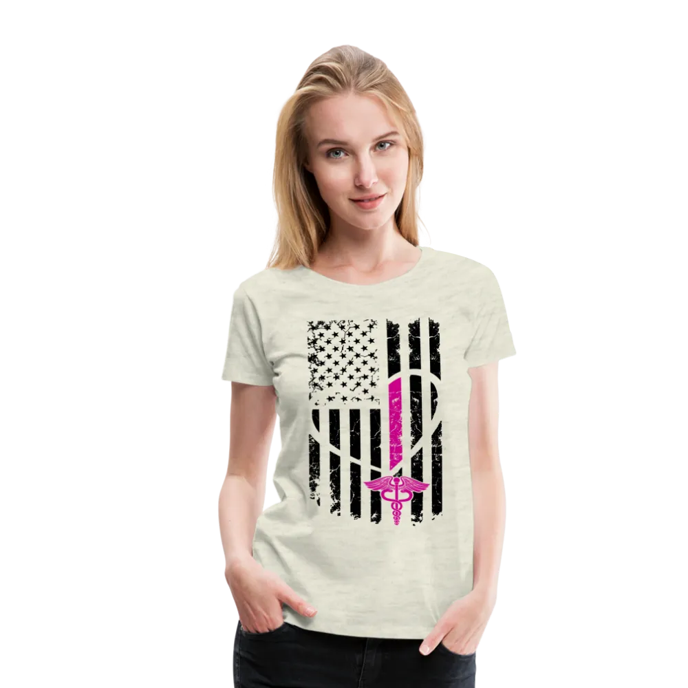Nurse Flag Women’s Premium T-Shirt (CK1393)