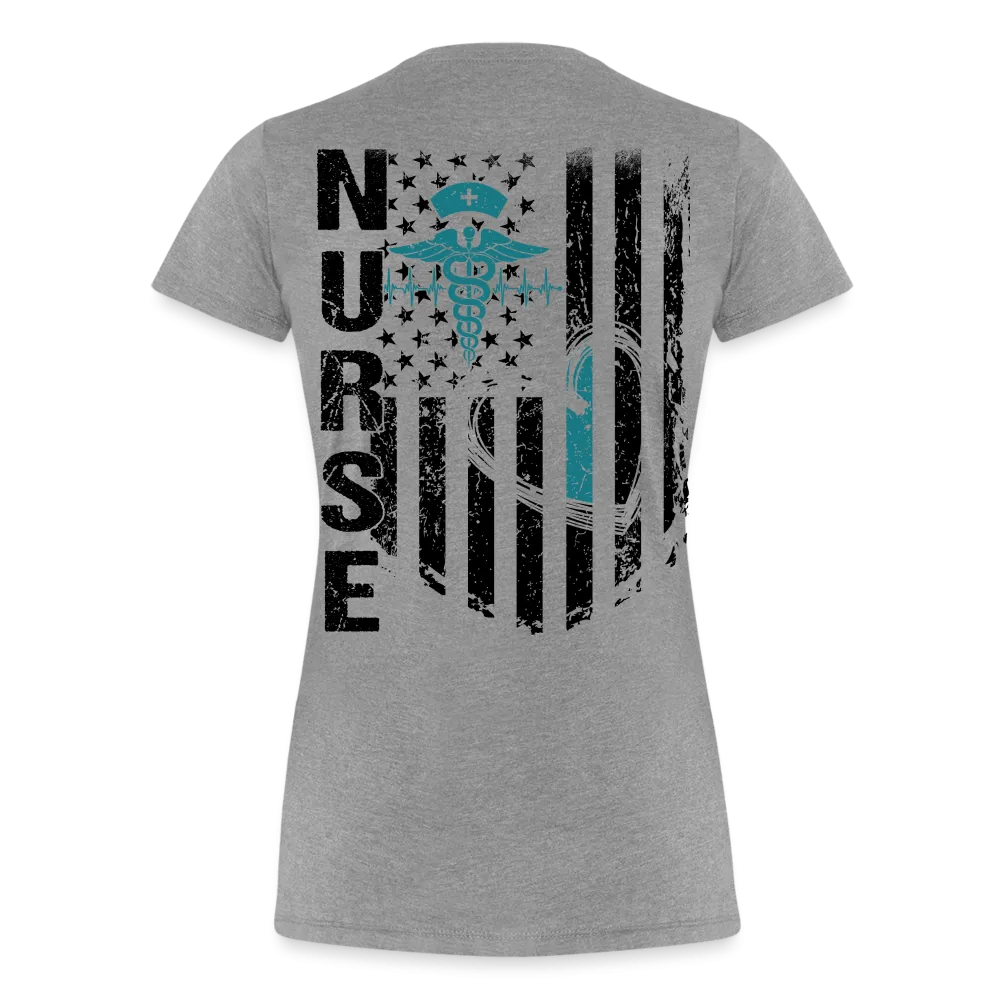 Nurse Flag Women’s Premium T-Shirt (CK4119)